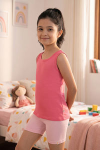 Zivame Girls Solid Tank Tops (Pack of 2) - Multicolor — thumbnail 3